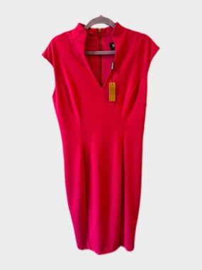 Alexia Admor Bright Pink Scuba Dress
